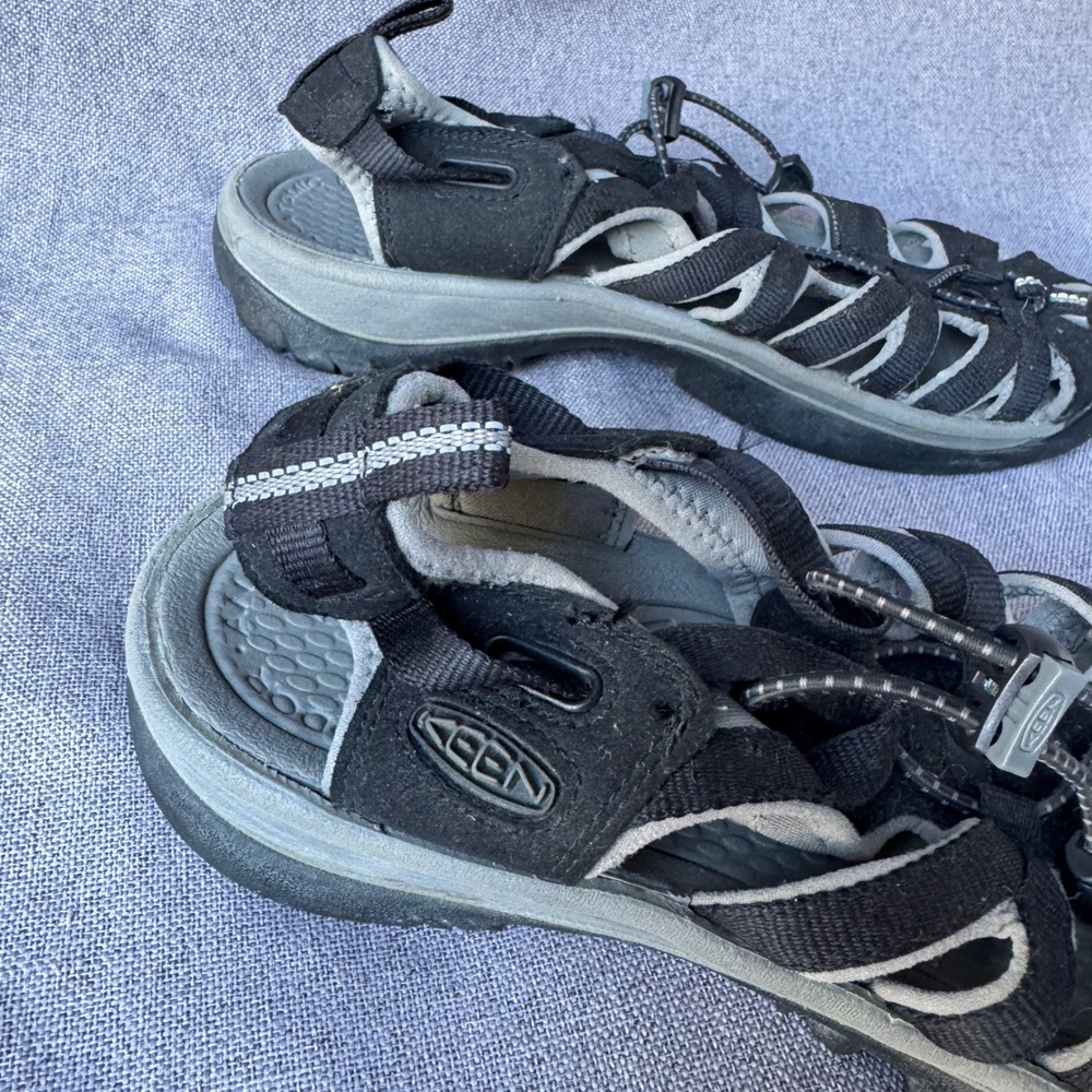 Keen Whisper Sandals Women 8.5 Black Magnet Waterproof Hiking Water Shoe 1003709 - Picture 6 of 12